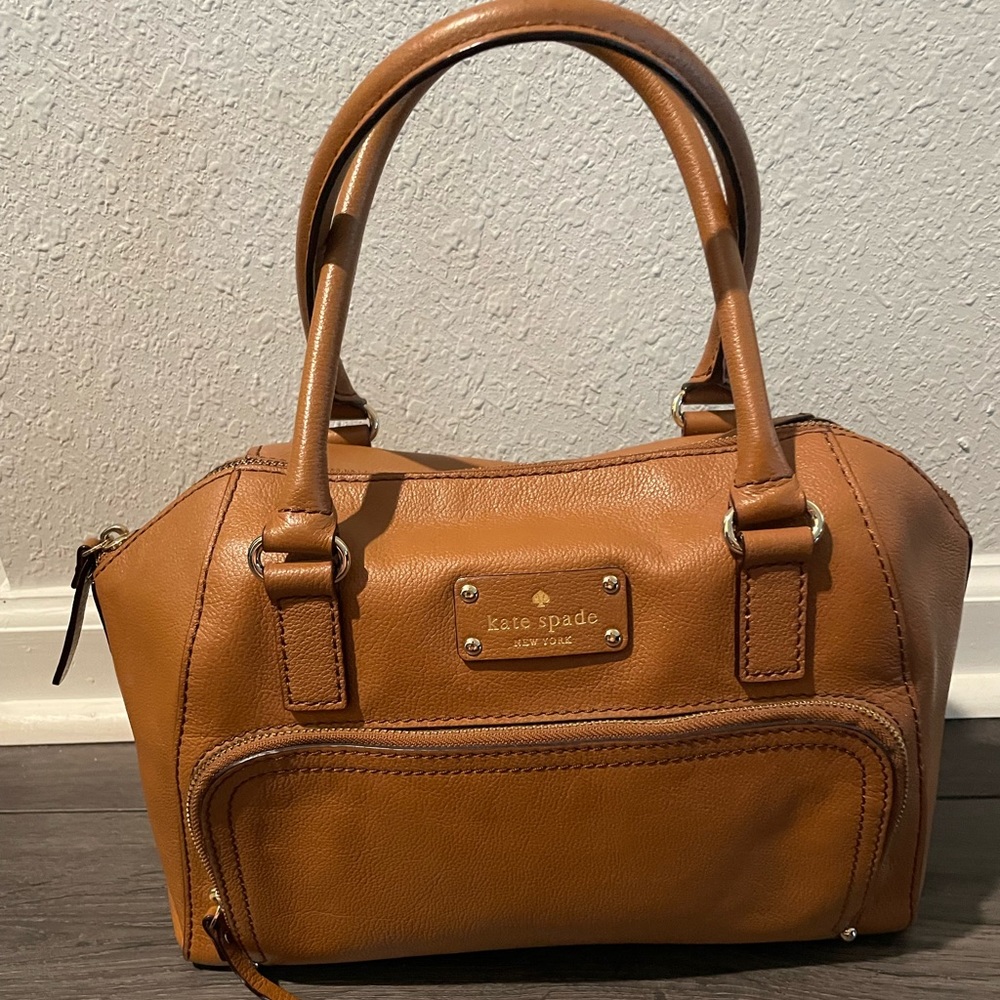 Kate Spade New York Baxter Street Tan Leather Handbag